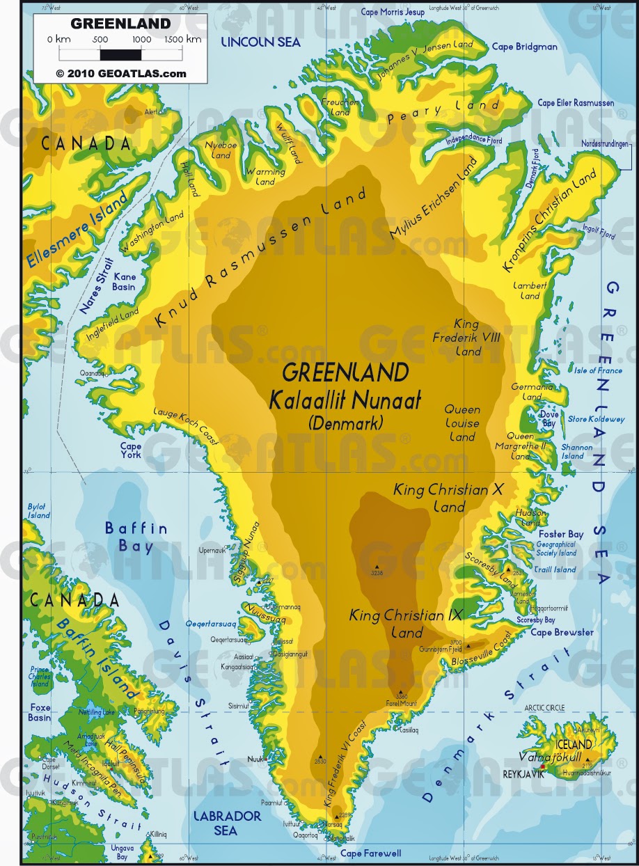 Image result for greenland geography